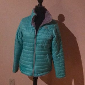 Girls’ NorthFace Mossbud Swirl Reversible Jacket